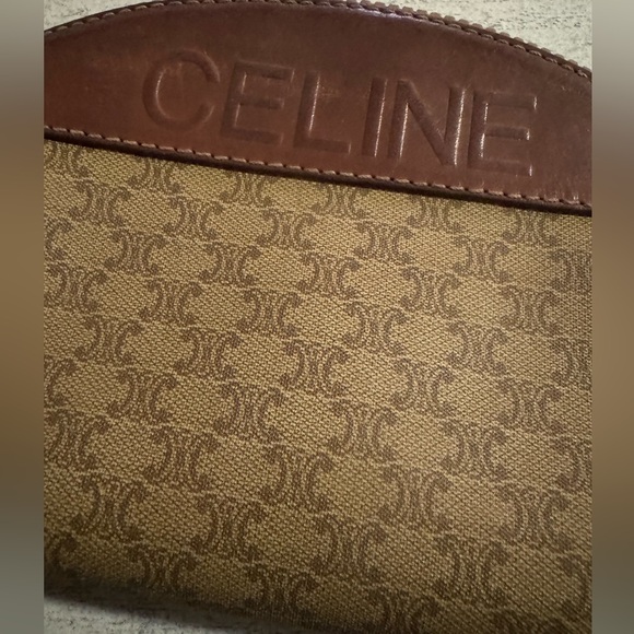 Celine Macadam PVC Leather Cosmetic Pouch - Picture 4 of 9